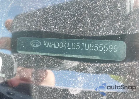 2018 Hyundai Elantra Sport z USA, uszkodzony, nr VIN KMHD04LB5JU555599